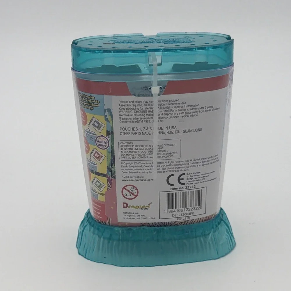 Amazing Live Sea Monkeys Ocean Zoo Marine Aquarium NEON Sea Foam 23232 NEW NIP